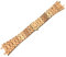 QTYQWC Schwarzes Gold-Silber-Uhrenarmband 21 mm 26 mm für Männer und Frauen, komplett aus Edelstahl, kompatibel mit AP ROYAL Oak-Armband, Faltschließe