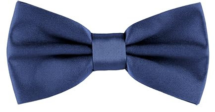 Ladeheid Herren Schmale Fliege mit einstellbarem Band für Anzug festlich M (12cm x 6cm, Marineblau16)