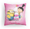 PICANOVA Kissen Minions mit Name - Personalisiertes Premium Dekokissen 30x30cm mit Füllung - Individuelles Kopfkissen für Kinder & Fans von “Ich – Einfach unverbesserlich” - Minion & Agnes
