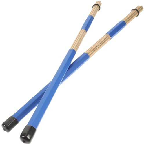 Besportble Bambus TrommelstöCke Schlagzeug Besen HolztrommelbüRsten FüR Jazz Percussion Rack Drum ZubehöR 15.75 Zoll