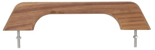 Haofy Teak Holzgriff für Boot, 12-Zoll-Wetterhandlauf mit 2 Bolzen, Marine Wohnmobil Zubehör, Hergestellt aus Teak, Einzigartiges Kornmuster, Lang Anhaltende, Einfache Installation,
