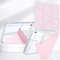 Rosbtib Custodia per Samsung Galaxy Tab S6 Lite 10.4 Pollici Modello 2024/2022/2020, Coperchio del supporto pieghevole a più viste, pannello posteriore trasparente con portapenne, Rosa