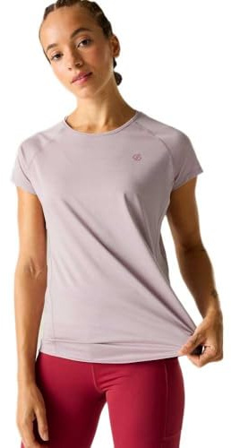 Dare 2b Damen Corral Lightweight Running T‑Shirt, schnelltrocknendes reflektierendes Trainingsshirt