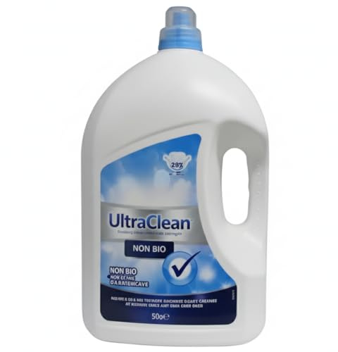 Ultra Clean Non Bio Laundry Liquid 5L, 178 Washes, Non-Bio Washing Detergent for Clothes