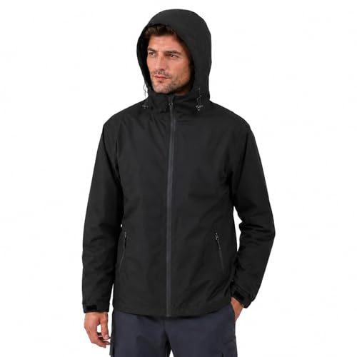 Modvibe Regenjacke Herren Wasserdicht Atmungsaktiv Regenmantel Herren Wasserdicht Outdoorjacke Windbreaker mit Kapuze Leichte Regenjacke Herren für Wandern Reisen