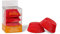 DECORA, 0339635 Pirottini Rosso, Comodissimi Pirottini per Cuocere, Presentare e Regalare Muffin, Resistono fino a 220°, In comodo Blister
