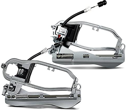 Set of 2 Front Exterior Outside Door Handle Carrier for 2000-2006 BMW E53 X5 Left Driver and Right Passenger Side