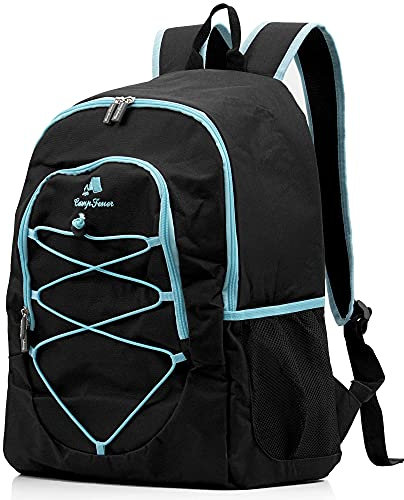 CampFeuer Kühlrucksack 30 Liter | leicht und wasserdicht | schwarz | Isoliertasche für BBQ, Camping, Strand und Outdoor Aktivitäten