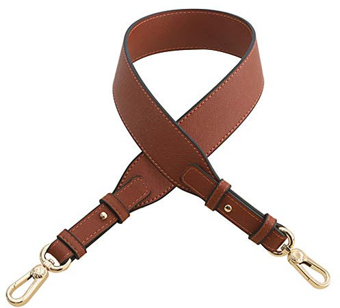 MoreChioce Leder Taschengurt,Mode Damen Taschengurt Verstellbar Schultergurt Bunt Tragegurt für Handtaschen,Braun