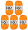 myboshi No.1 Wolle zum Häkeln und Stricken, Schnellstrickgarn, langlebige Mützenwolle, Strickwolle, Häkelwolle, mulesing-frei, 50g, Ll 55m Orange (Aprikose) 5 Knäuel