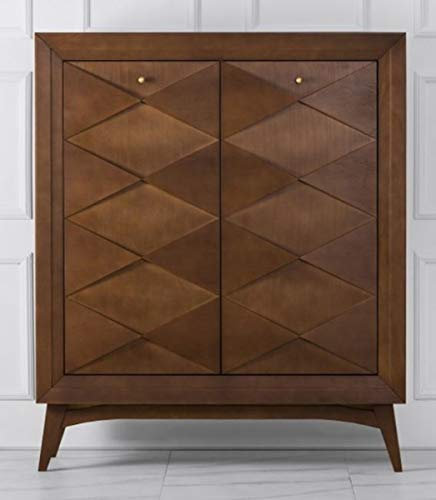 Casa Padrino Luxus Neoklassik Kommode Holzfarben Braun 120 x H143 cm - Sideboard Art Deco Möbel