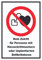 HB-Druck Kein Zutritt für Personen mit Herzschrittmachern oder implantierten Defibrillatoren Schild A4 Rückseite selbstklebend