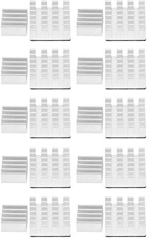 20-teiliger CPU Kühlkörper Set Aluminium Kühlkörper mit Klebstoff für 2/3/4B große und kleine Kühlkörper ideal für effiziente PC Kühlung und Selbstbau perfekt zum Upgraden von Computern