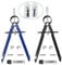 PERFETSELL 2 Pezzi Compasso di Precisione Compasso Professionale con Accessori di Ricambio Compasso Architetto Compassi per Tracciare per gli Gtudenti Insegnanti Artisti Architetti