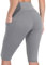 Anwell Damen Sports Leggings Slim Fit Hohe Taille Lange mit Bauchkontrolle Sport Blickdicht Yogahose Fitnesshose Laufhose Tights für zum Laufen Radfahren Fitness Grau M
