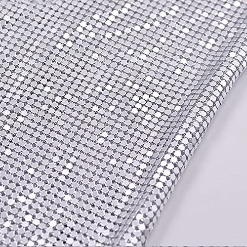Creativesugar Metallgitter zum Basteln, für Kleidung, Taschen, Party-Dekorationen (glitzernde Silber-Glitzer)