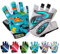 LOVMEAD Fahrradhandschuhe Kinder Fingerlos für Jungen Mädchen Alter 4-12, MTB Handschuhe Paar Mädchen Jungen Outdoor Sport Rennrad Fahrrad Bike Halbfinger Handschuhe Frühling Sommer (Cyan, S)