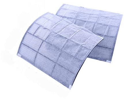 DAZZLEEX Paquete de 20 filtros de salida de aire acondicionado para el hogar, filtro de purificación de aire, malla de polvo de algodón