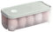 KOMUNJ Egg Box 10 Eggs Transport Box, Plastic Egg Box, Egg Storage Box with Lid, Plastic Egg Transport Box, for Fridge, Kitchen (Green)