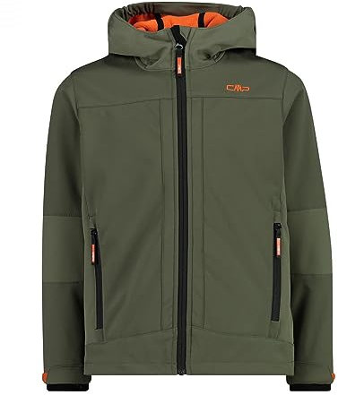 CMP - Kinderjacke mit fester Kapuze, Ölgrün-Khaki, 110