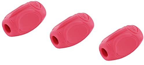 KUM AZ4060026-R - Schreibhilfe Sattler Grip A7, 3 Stück, rot, Stifthalter für Rechts- und Linkshänder