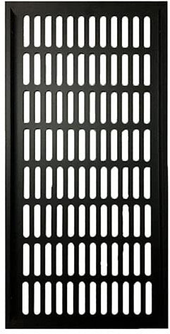 WESTUX Ventilation Grills, 7.87 In Wide Aluminum Alloy Air Vent For Shoe Cabinet Cupboard Cooling And Ventilation (Size : Black 200x200 mm)