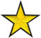 Star Yellow Small Iron-On Patch Iron-On Patch Iron-On Patch Appliqué Patch Size 4.5 x 4.5 cm