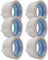 gws Paketklebeband 6 Rollen weiß Geräuscharmes Universalklebeband zum Verpacken von Paketen - Hohe Klebekraft - Profi-Qualität 66 m Länge 50 mm Breite