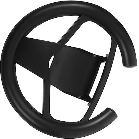 Kabelloses Gaming Rennlenkrad aus Kunststoff, Schwarz, für Rennspiele | Präzise Steuerung, Ergonomische Form mit Bequemem Griff, Realistisches Spielgefühl