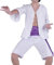 CoolChange Monkey D. Ruffy Gear 5 Kostüm | Nika Cosplay Verkleidung | Hemd, Hose und Schärpe | Weiß | Größe: M