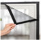 Filet Moustiquaire Porte Fenetre Sans Percage Acier Inoxydable Moustiquaires Autocollantes pour Fenêtre Facile à Installer Protection Fenetre Chat Transparent et Durable (Color : Gray Mesh Black Fram