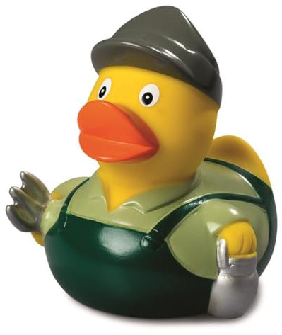 Bauer - Landwirt - Berufsente - Quietscheente - Badeente - ca. 8 cm gross