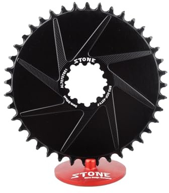 Stone Aero Mount Direct Runder Kettenblatt, kompatibel mit SRAM MTB 3 Schrauben 3 Offset XX1, XX1 Eagle, X01, X01 Eagle, GX Eagle, X1-1400, GX-1400, S-2210, X0, X9, S1400 (36T)