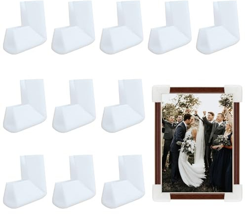 12 Stück Foto Spiegel TV Rahmen Kantenschutz Ecken 10x10cm Schaumstoff Ecken für Fotorahmen Kantenschutz für Verpacken zerbrechlicher Kunstwerke
