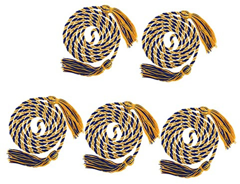 SHINEOFI 5pcs Doctor Suit Tassels Graduation Honor Cord Macrame Cord Gold Rope Tassels for Ceremony