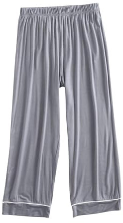 Keepink Lässige Damen-Hose, lockeres weites Bein, gemütlich, Yoga, Sweathose, bequem, hohe Taille, Sport, athletisch, Lounge, Jogger mit Taschen, leicht, einfarbig, Pyjamahose, Homewear, 030 Grau, XXL