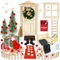 OSTWOLKE 60 PCS Wichteltür Set inkl. Backset, Weihnachtswichtel Set, Weihnachten Komplett, Wichtel Starterset, Wichtel Einzug, Weihnachts Wichtelhaus Bastelset für Weihnachtsdekoration
