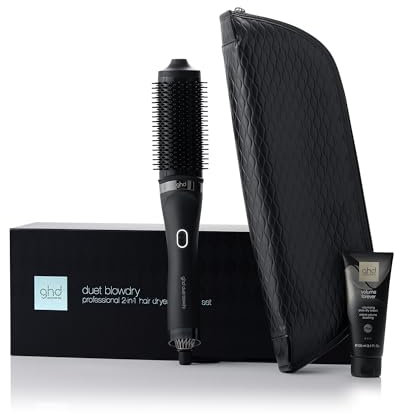 ghd duet blowdry gift set - Cepillo secador de pelo 2 en 1 de mojado a peinado, ghd Volume Forever y una funda térmica resistente al calor, volumen sin daño térmico, edición limitada 2024