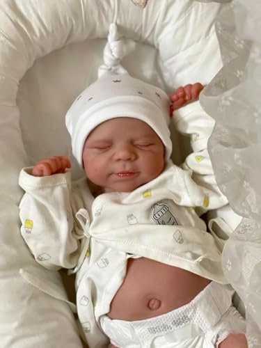 Zero pam Reborn Dolls Full Silicone Baby 45CM Realistic Baby Doll, Anatomically Correct Boy, Lifelike Silicone Reborn Dolls For Girls