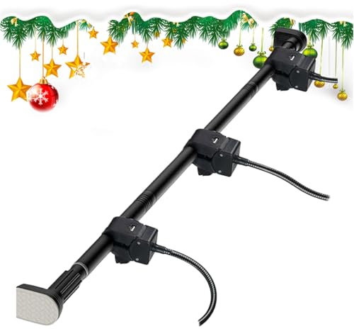 Christmas Plant Telescopic Han Ging Stand, Front Door Garland Hanger, Christmas Garland Hook, Adjustable Wreath Hanger, Reusable Tension Rod, Metal Garland Hook, Strong Load Bearing Garland Hook