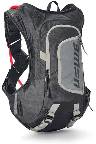 USWE Hydro Hydro Hydration Pack – mit Wasserblase, ein High-End-Rucksack, kein Rebound, für Enduro und Geländemotorräder, 12 l, Schwarz