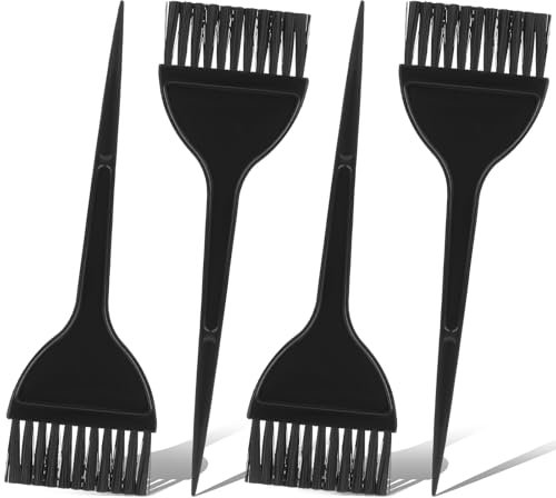 4 brochas para teñir el cabello, kit de herramientas de peine para el cabello, aplicador de tinte de color, aplicador de cepillo de tinte para resaltar y colorear secciones de cabello, herramientas de