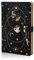 Duronge A5 Notebook Heart Padlock, PU Hardcover Leather Locked Journal with 192 Pages, Heart Lockable Journal Notebook with Key for Boys and Girls, Black