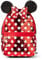 Disney Store Official Minnie Mouse Rucksack, Featuring Red and Black Reversible Sequin, Iconic Ears & Bow and White Polka Dots