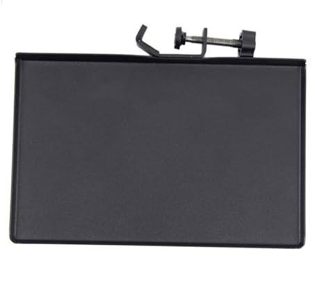 Klemmbares Mikrofonablage Regal aus Eisen für Streamer und Podcaster | Schwarz, Glatte Oberfläche und Verstärkte Kanten, Clip Design für Dj Regie und Kontrollraum