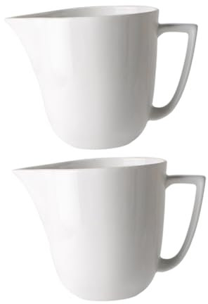 HEALEEP 2 pezzi Tazza da per Latte Art da Lattiera Leggera Creamer e Salse per Bar e Creazione Latte Art