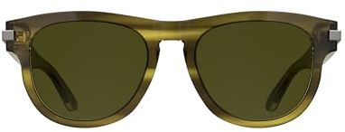 Calvin Klein Men's Sunglasses CK25532S - Transparent Striped Khaki with Solid Khaki Lens