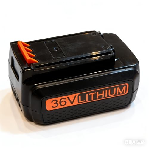 JANRI 36V 2500mAh Replacement battery | Compatible with BLACK+DECKER 36V Cordless Strimmer, Lawn Mower & Power Tools | CE Certified | 1000+ Cycles