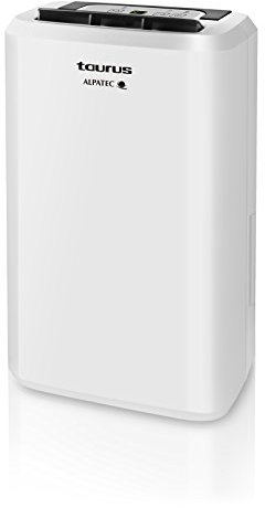 Taurus DH101 – deumidificazione di aria por condension, Capacità 2 Litri, per superfici di 20 m², Filtro Anti Polvere lavabile, manico di trasporto