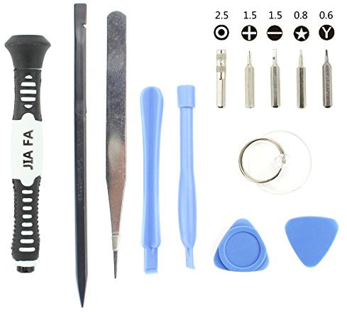 wortek Reparatur Werkzeugset 13 in 1 Set für iPhone 7/7 Plus Öffnen/Reparieren/Display wechseln